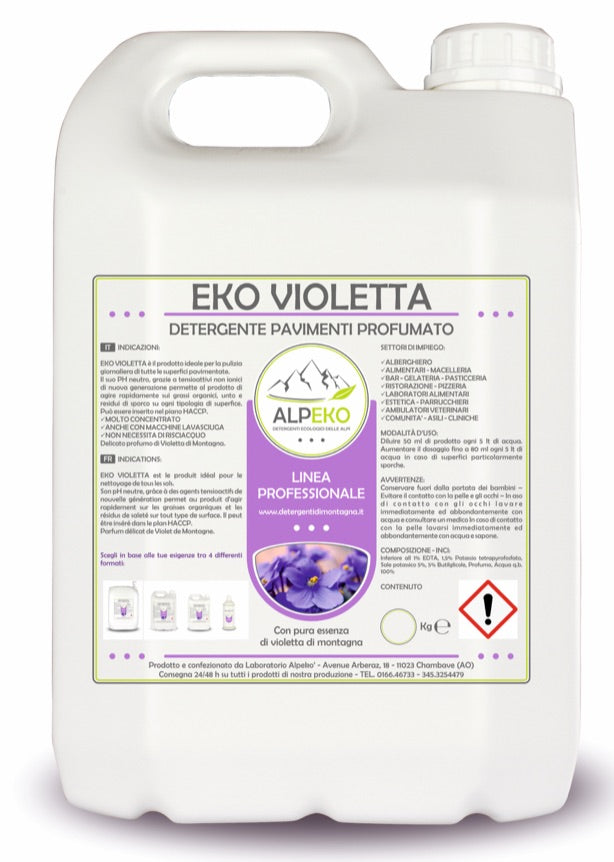 Eko Violetta 5kg Detergente concentrato pavimenti alla violetta di mon –  Gorillastore